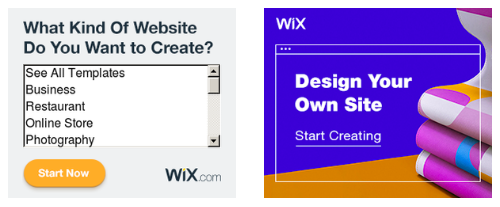 Wix Ad images